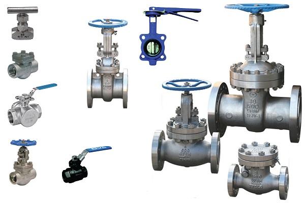 Ball - Butterfly - Globe - Needle - Valves