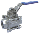 [VO366FT1/2] 1/2"  3 Piece Ball Valve 316 Threaded