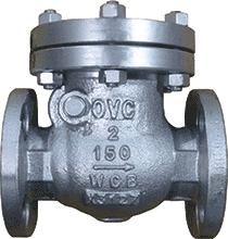 [VOSCN150FE2] 2" 150# RF Flange Check Valve, CS Body